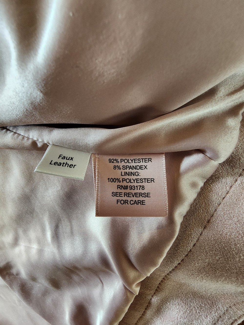 NWOT Philosophy Soft Blush Pink Faux Suede Moto Jacket - Picture 7 of 7